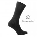 Vorderansicht  Elastische Socken aus Baumwolle in Schwarz | Herrenschuhe – Mario Bertulli