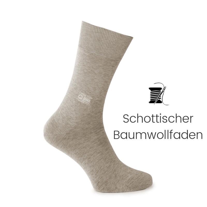 Vorderansicht  Socken Beige | Herrenschuhe – Mario Bertulli