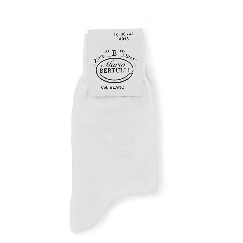 Vorderansicht  Socken Weiß | Herrenschuhe – Mario Bertulli 