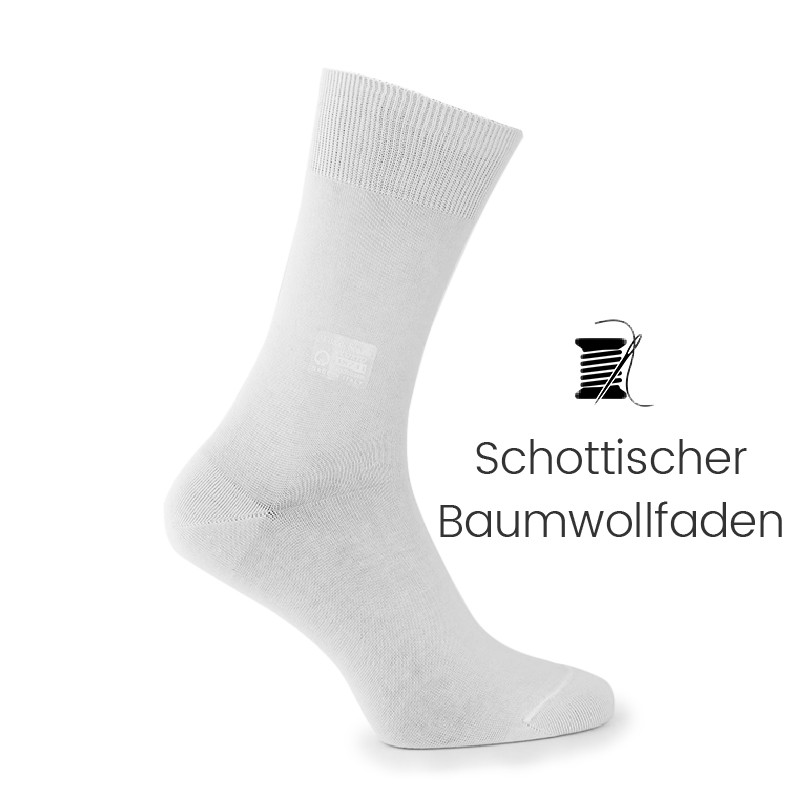 Vorderansicht  Socken Weiß | Herrenschuhe – Mario Bertulli 