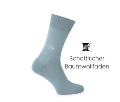 Vorderansicht  Socken Himmelblau | Herrenschuhe – Mario Bertulli