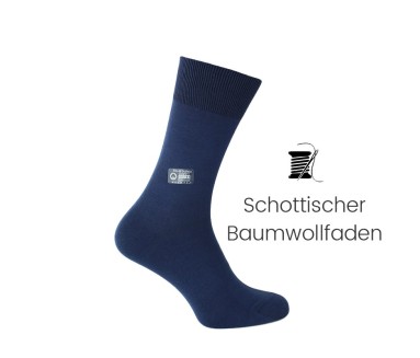 Vorderansicht  Socken Marineblau | Herrenschuhe – Mario Bertulli