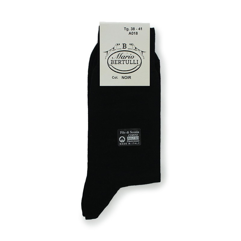 Vorderansicht  Socken Schwarz | Herrenschuhe – Mario Bertulli