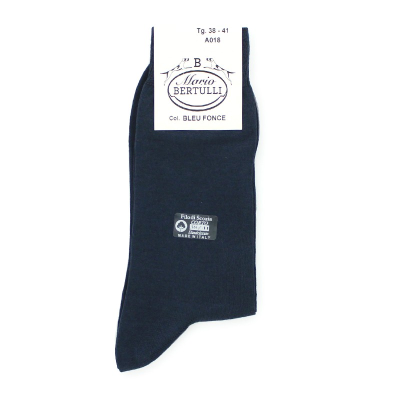 Vorderansicht  Socken Dunkelblau | Herrenschuhe – Mario Bertulli