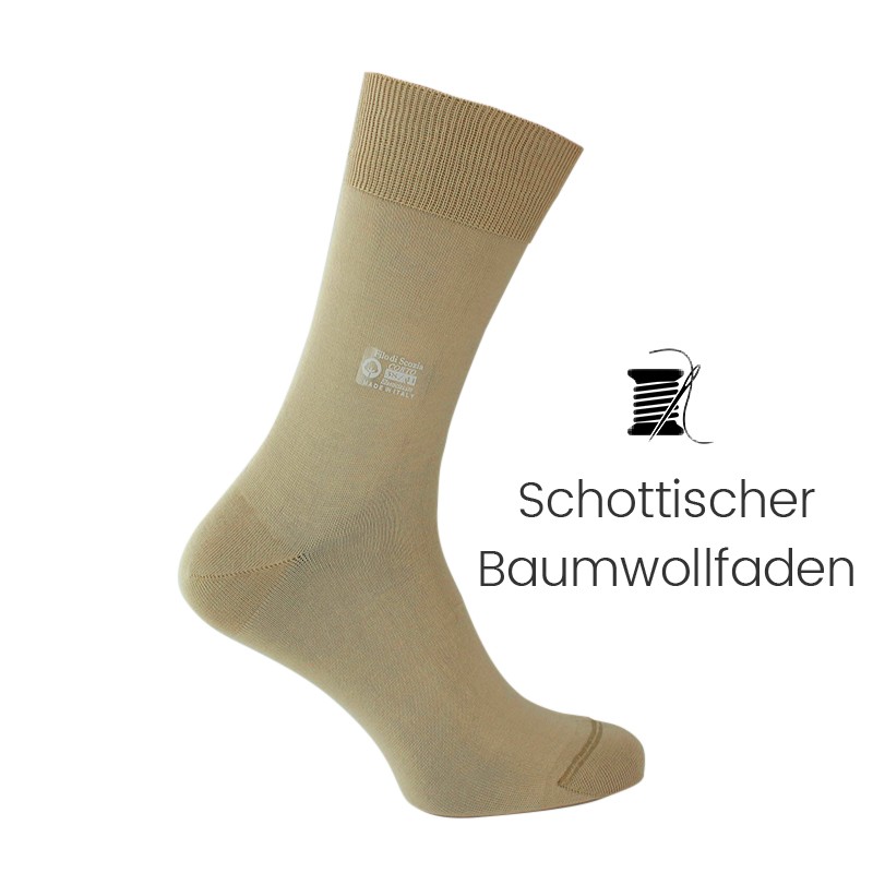 Vorderansicht  Socken Beige | Herrenschuhe – Mario Bertulli