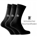 Vorderansicht  Box 3 Paar Socken in Schwarz | Herrenschuhe – Mario Bertulli