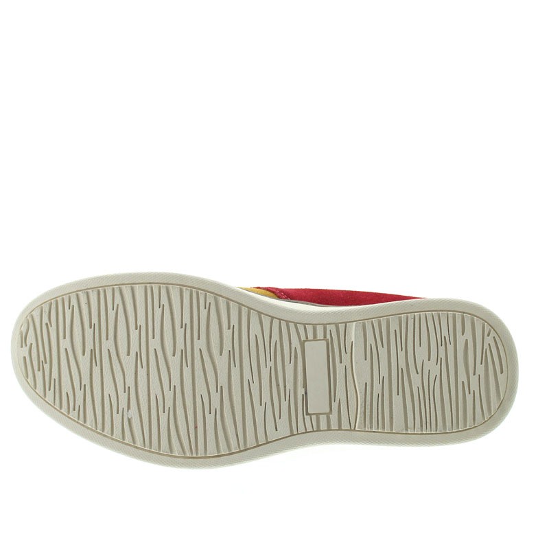 Schnürschuh Pistoia Cognac/rot +5.5cm