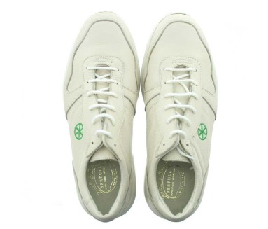 Vorderansicht  Sportschuh Padania Beige | +2cm mehr Körpergröße | Herrenschuhe – Mario Bertulli