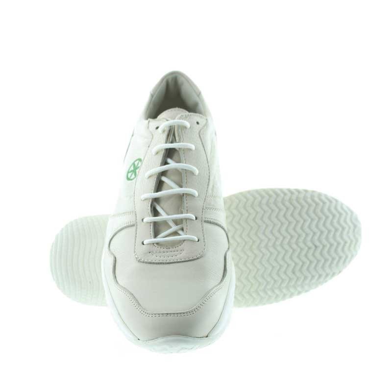 Vorderansicht  Sportschuh Padania Beige | +2cm mehr Körpergröße | Herrenschuhe – Mario Bertulli