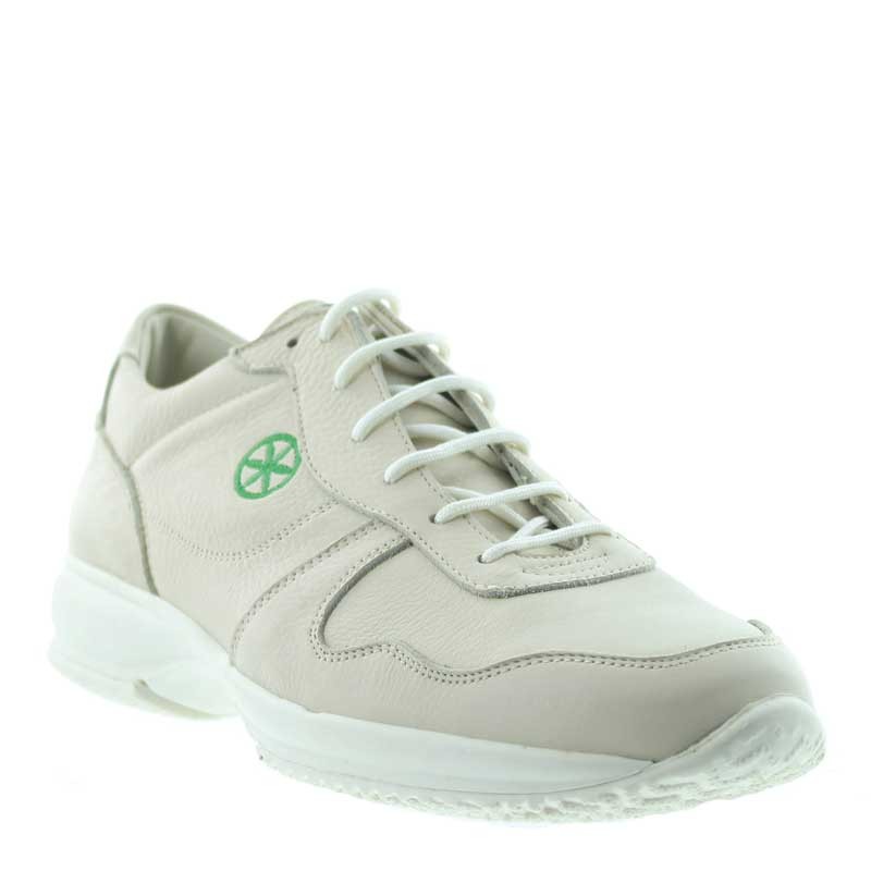 Vorderansicht  Sportschuh Padania Beige | +2cm mehr Körpergröße | Herrenschuhe – Mario Bertulli