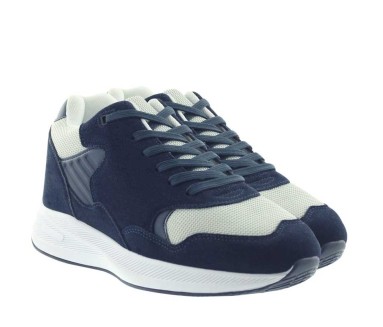 Sportschuhe mit einem integriertem Absatz für Männer | Blau +7cm | Mario Bertulli