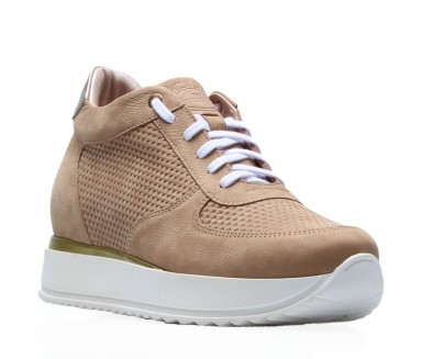 Frauen Erhöhungssneaker Audencia - Sand +7cm