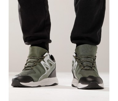Sportschuhe mit einem integriertem Absatz für Männer | khaki +7cm | Mario Bertulli