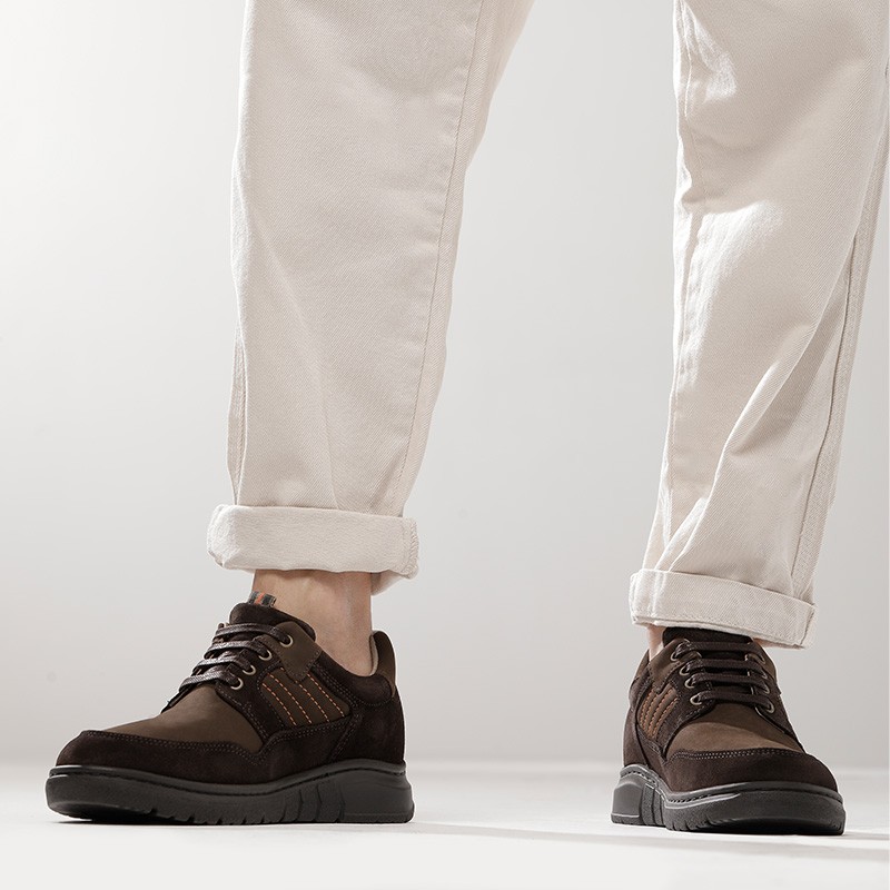 Chaussures Rehaussantes Ferrato Marron +6,5cm