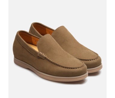 Slipper mit Erhöhung Trivero Sand +5,5 cm