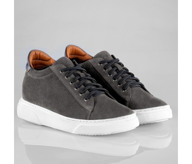 Sneaker mit Absatz Herren | grau +7,5cm | Mario Bertulli