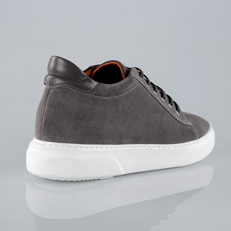 Sneaker mit Absatz Herren | grau +7,5cm | Mario Bertulli