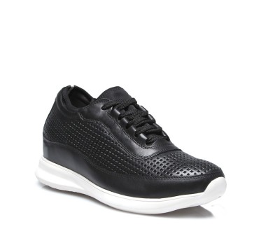 Sneaker Cortina Schwarz +6cm