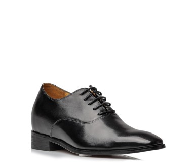 Schnürschuh Melfi Schwarz +7.5cm