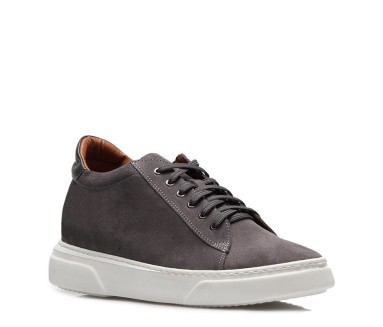 Sneaker mit Absatz Herren | grau +7,5cm | Mario Bertulli