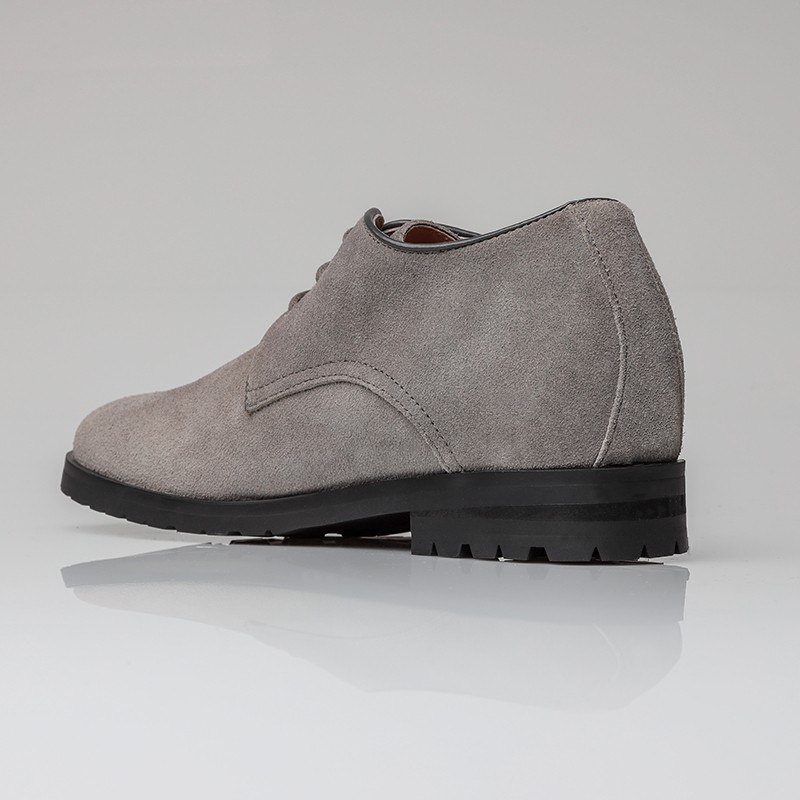 Derby Schuhe mit Erhöhung für Männer | Grau +7cm | Mario Bertulli