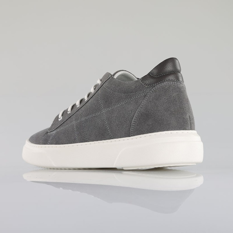 Sneaker mit Absatz Herren Grau +7,5cm Mario Bertulli