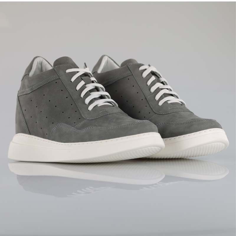 Sneaker mit Absatz Herren | Grau +9cm | Mario Bertulli