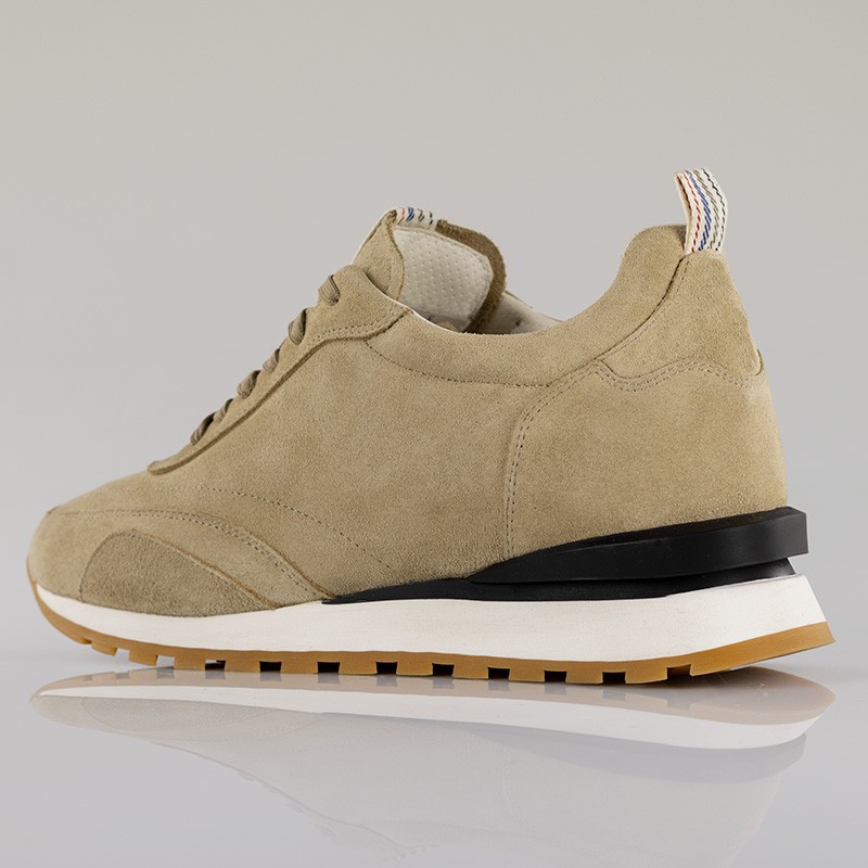 Sportschuhe mit einem integriertem Absatz für Männer | beige +7,5cm | Mario Bertulli