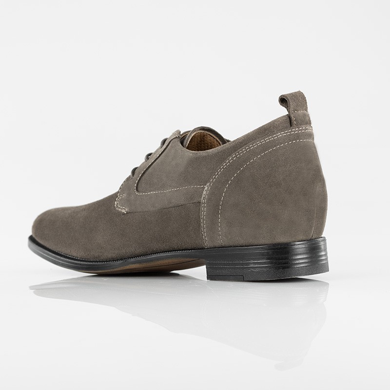 Derby Schuhe mit Erhöhung für Männer | grau + 6,5cm | Mario Bertulli