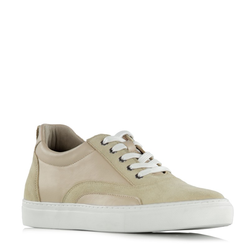 Sneaker mit Absatz Herren Sand +6 cm Mario Bertulli