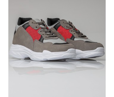 Sportschuh Sestino Grau +7cm - Mario Bertulli