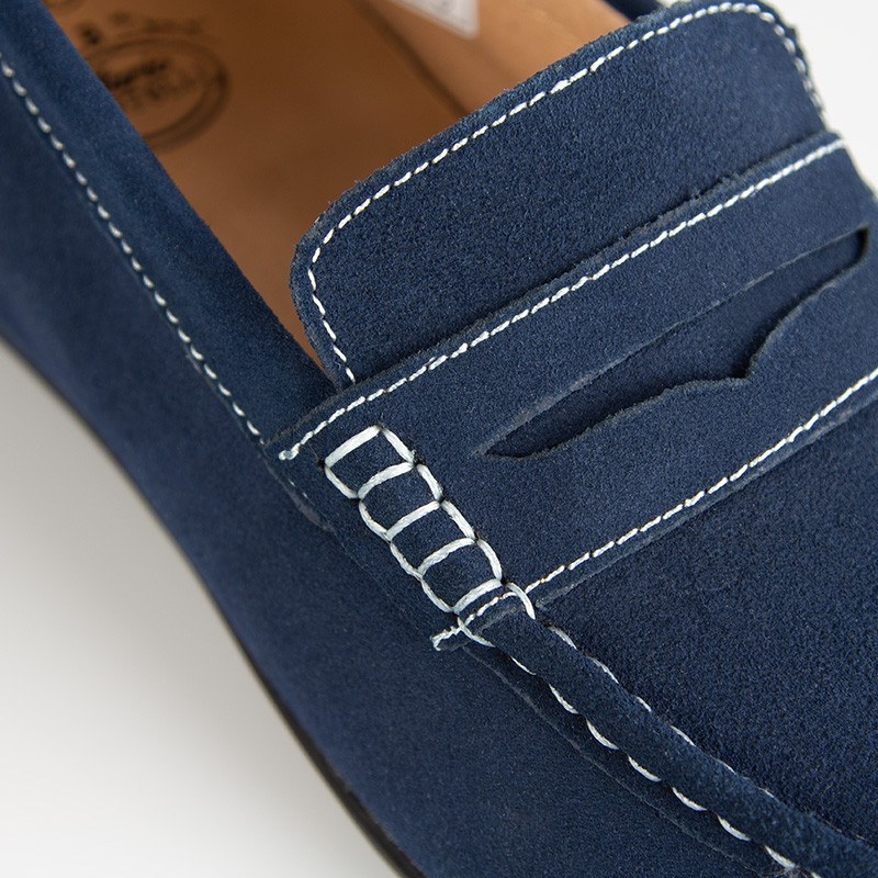 Slipper Cagliari Blau +5,5cm Mario Bertulli