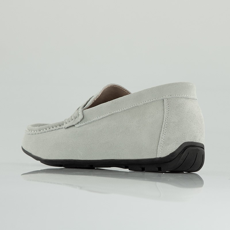 Slipper mit Erhöhung Cagliari Hellgrau +5,5 cm