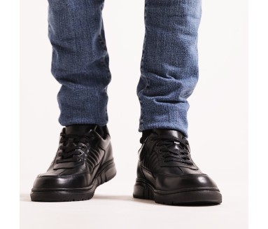 Schnürschuh Pineto Schwarz +7cm