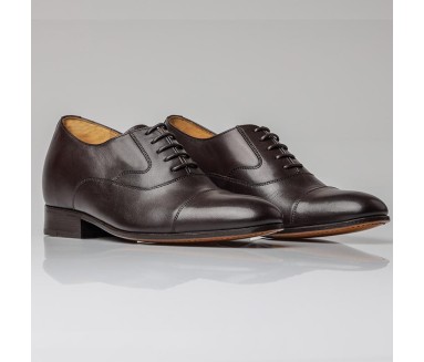 Schnürschuh Brescia Braun +6cm