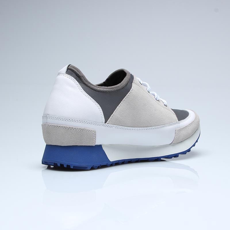 Sneaker Ivrea Beige/weiss +7cm