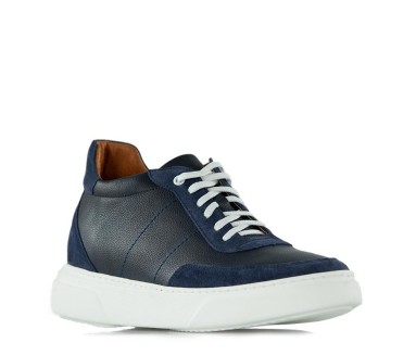 Sneaker mit Absatz für Mann | Marcelli Weiss +7,5 cm | Mario Bertulli