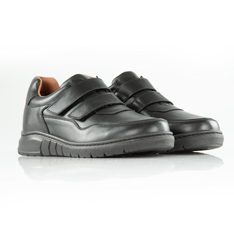 Schnürschuh Vinci Schwarz +7cm