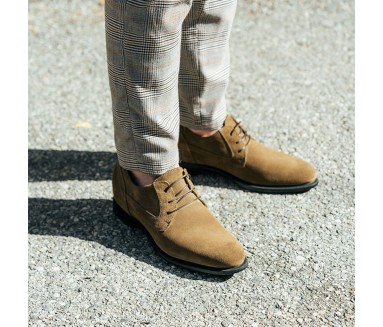 Derby Schuhe mit Erhöhung für Männer | tabak + 6,5cm | Mario Bertulli