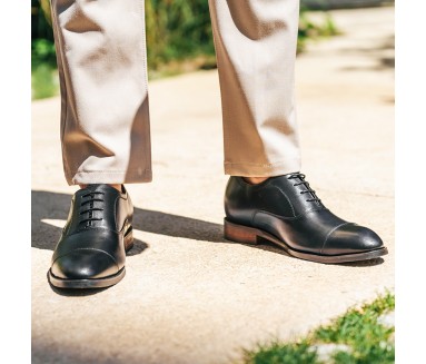 Schnürschuh Cori Schwarz +7cm