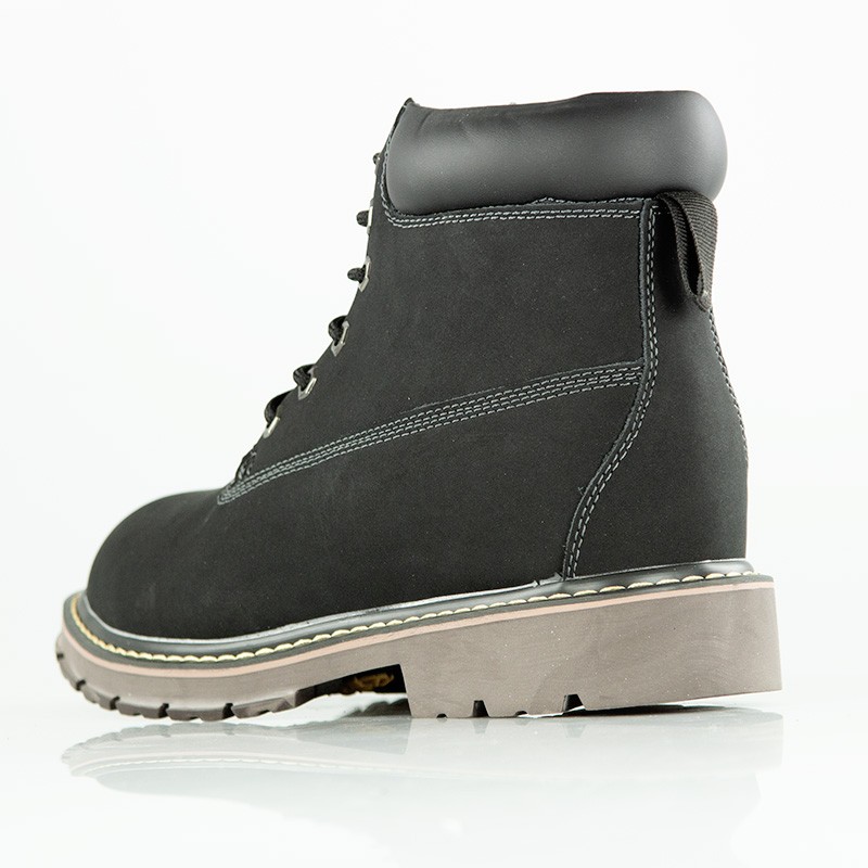 Gefütterter Stiefelette Lugano Black +7.5cm