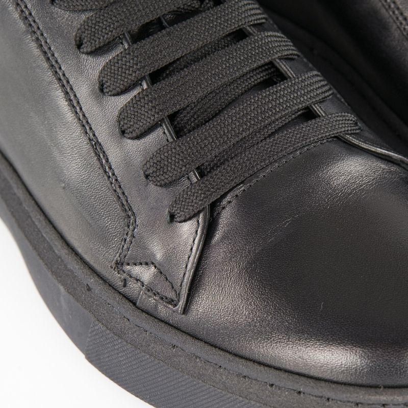 Sneaker mit Absatz für Mann |  Modica Schwarz +6 cm | Mario Bertulli