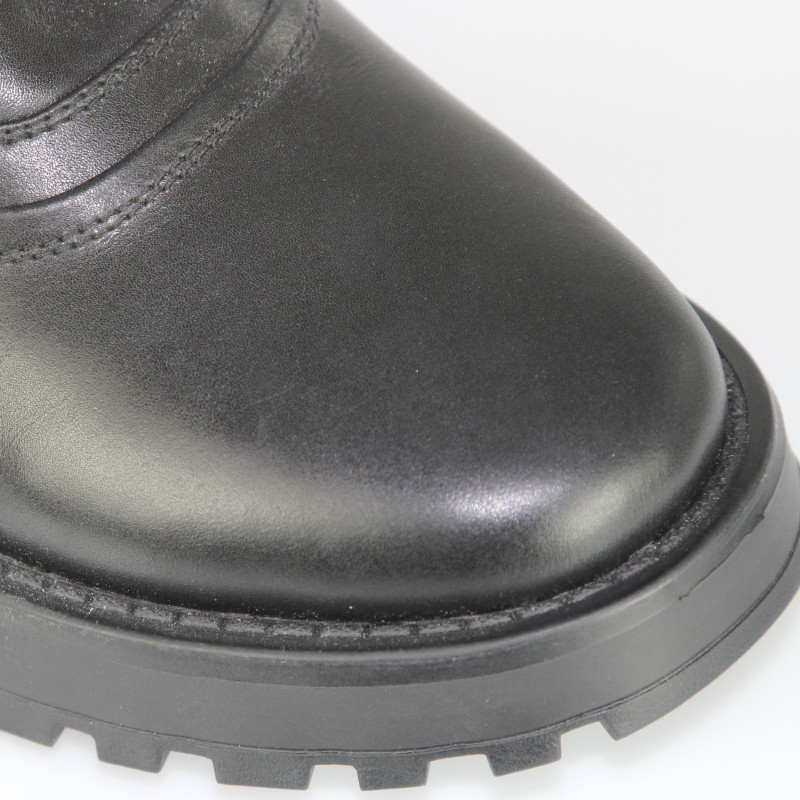 Schnürschuh Osimo Schwarz +9cm