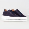 Sova marineblau schuherhöhende Damenschuhe +7,5 cm