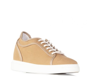 Sneaker mit Erhöhung Varenna Kamel +7cm