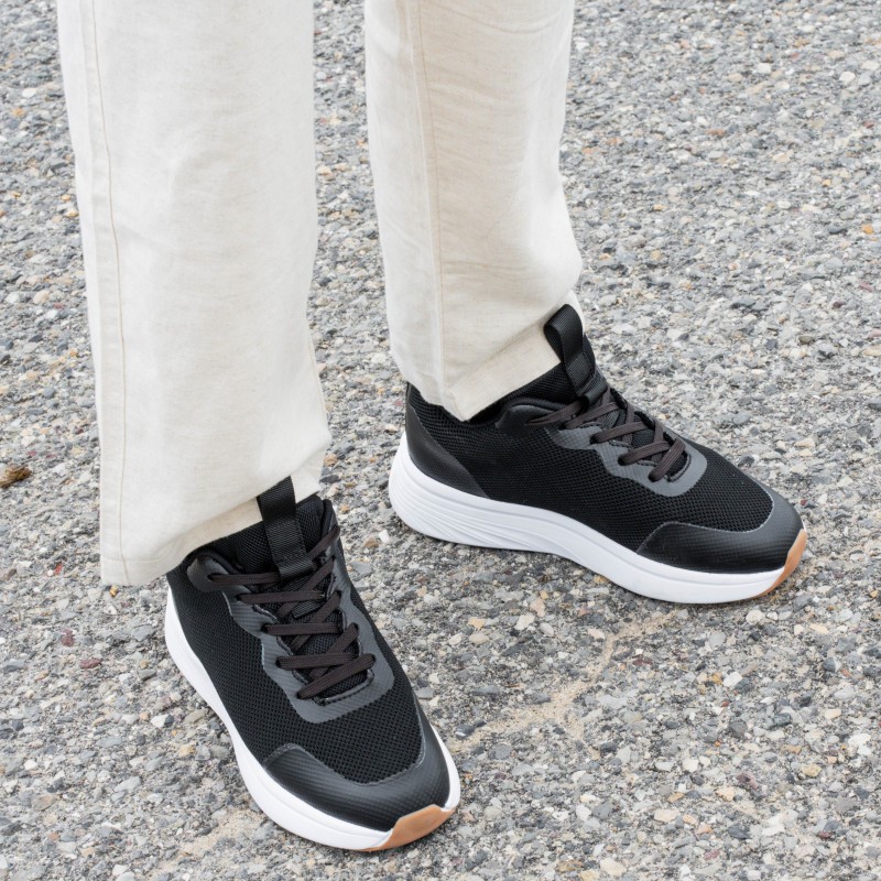 Sneaker Meda Schwarz +6.5cm