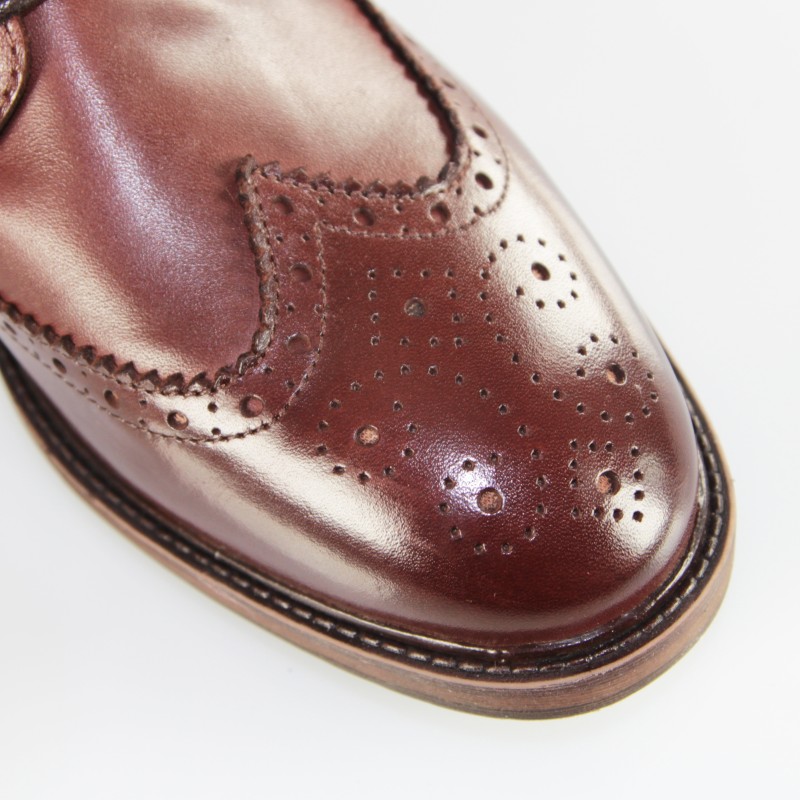 Stiefeletten mit Erhöhung Vercelli Braun +6 cm