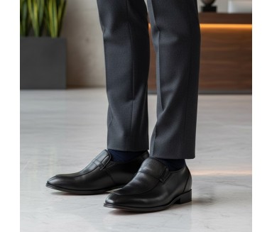 Slipper Cagli Schwarz +8cm