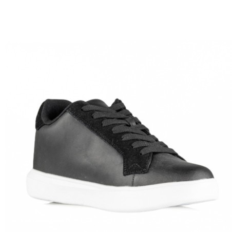 Lecce Schwarze Erhöhende Sneakers +7 cm (Gleiche Größe wie das bestellte Modell)