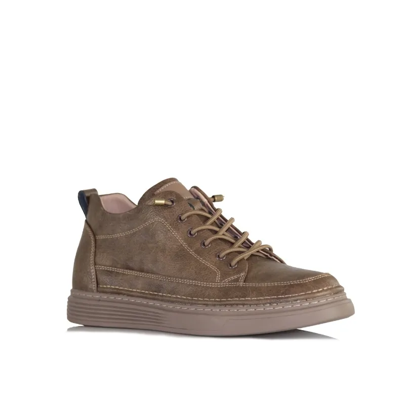 Sneaker mit Absatz Catania braun +5 cm